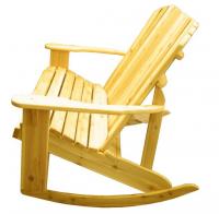 Click to enlarge image  Adirondack Loveseat Rocker -  Designed for love birds with room for two to curl up in!