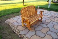 Click to enlarge image Garden Bench/Loveseat Glider - 